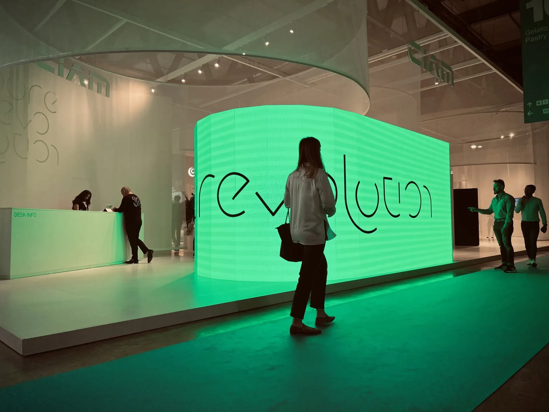 Lo stand CIAM in fiera, produzione Exibiz